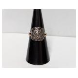 .925 Sterl Vtg Style Scrollwork Ring Sz 6.5