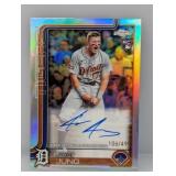 2025 Jace Jung Topps Chrome Refractor Auto RC /499