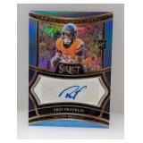 2024 NFL Select Blue 28/49 Auto Troy Franklin RC