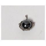 .925 Sterl Hematite Dolphins Pendant