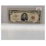 1963 Red Seal $5 US Note