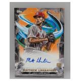 2023 Liberatore Topps Inception Orange RC Auto /25
