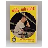 1959 Topps Willie Miranda HN Orioles Corners/Edges