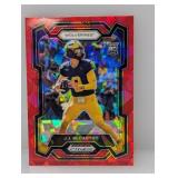 2024 NFL Prizm DP Red Cracked Ice RC J.J. McCarthy