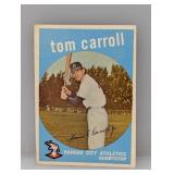1959 Topps Tom Carroll HN Athletics Corners/Edges
