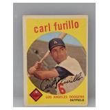 1959 Topps Baseball Carl Furillo 206 Corners/Edges