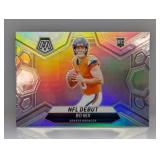 2024 NFL Panini Mosaic NFL Debut Silver RC Bo Nix