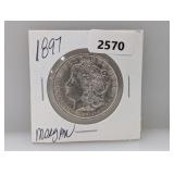 1897 90% Silv Morgan $1 Dollar