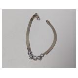 7" .925 Sterl Blue Stone Bracelet