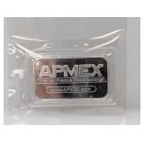 1oz .999 Silv APMEX Art Bar