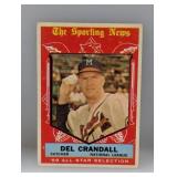 1959 Topps #567 Del Crandall HN All Star Corners