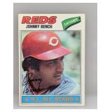 1977 Topps Johnny Bench 70 Edges/Surface