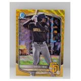 2025 Bowman Ch Prosp Gold Wave Leo De Vries /50