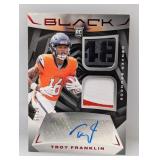 2024 NFL Black Red 2x Patch Auto RC 7/15 Franklin