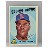1959 Topps George Crowe Corners/Creases/Surface