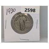 1930 90% Silv Liberty Quarter