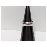 .925 Sterling Wedding Band Sz 6