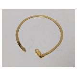 7" Vermeil/.925 Sterl Herringbone Bracelet