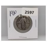 1930 90% Silv Liberty Quarter