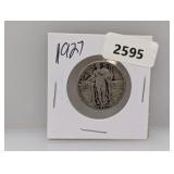 1927 90% Silv Liberty Quarter
