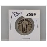 1930-S 90% Silv Liberty Quarter