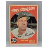 1959 Topps Enos Slaughter HOF 155 Corners/Edges