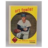 1959 Topps Art Fowler HN Dodgers Corners/Edges