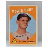 1959 Topps Howie Nunn Tuff HN 549 Corners/Stains