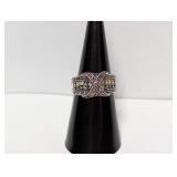 .925 Sterl Marcasite Ring Sz 7