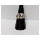 .925 Sterl Dome Ring Sz 7.5
