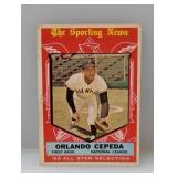 1959 Topps #553 Cepeda HN All Star Corners/Edges