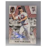 2003 Topps Alec Burleson Rookie Autograph