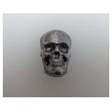 100G .999 Poured Silv Yeagers Skull Bullion