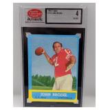 1963 John Brodie Topps Sports Collectors Digest Au
