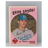 1959 Topps #522 Gene Snyder HN Dodgers Corners