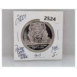 2001 1oz .999 Silv 9-11 Comm Round