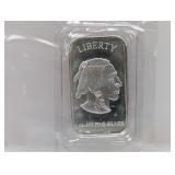 1oz .999 Silv Buffalo Art Bar