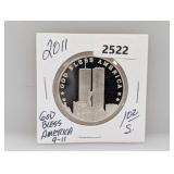 2001 1oz .999 Silv 9-11 Comm Round