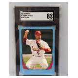 2011 Albert Pujols Bowman Blue 101/500 SGC 8
