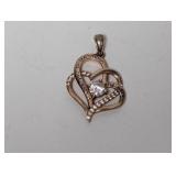 .925 Sterl "Love You to the Moon" Pendant