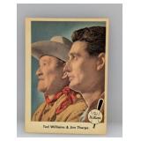 1959 Fleer #70 Ted Williams Jim Thorpe HOF Stains