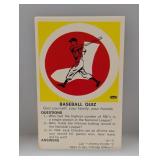 1969 Fleer Baseball Quiz White Sox Corners/Stains