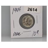 1944 90% Silv Mercury Dime