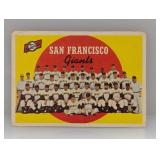 1959 Topps Team Willie Mays/Orlando Cepeda Damage