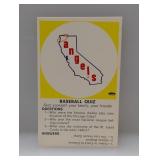 1969 Fleer Baseball Quiz Angels Corners/Stains