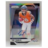 2024 NFL Panini Prizm Silver RC Auto Troy Franklin
