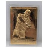 Danbury Mint 22k Gold Cards Wade Boggs Devil Rays