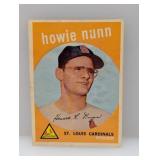 1959 Topps #549 Howie Nunn HN Stain/Corners/Edge