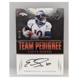 2017 NFL Majestic 9/10 Auto Emmanuel Sanders