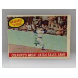 1959 Topps Colavito Saves Game Corners/Edges/Stain